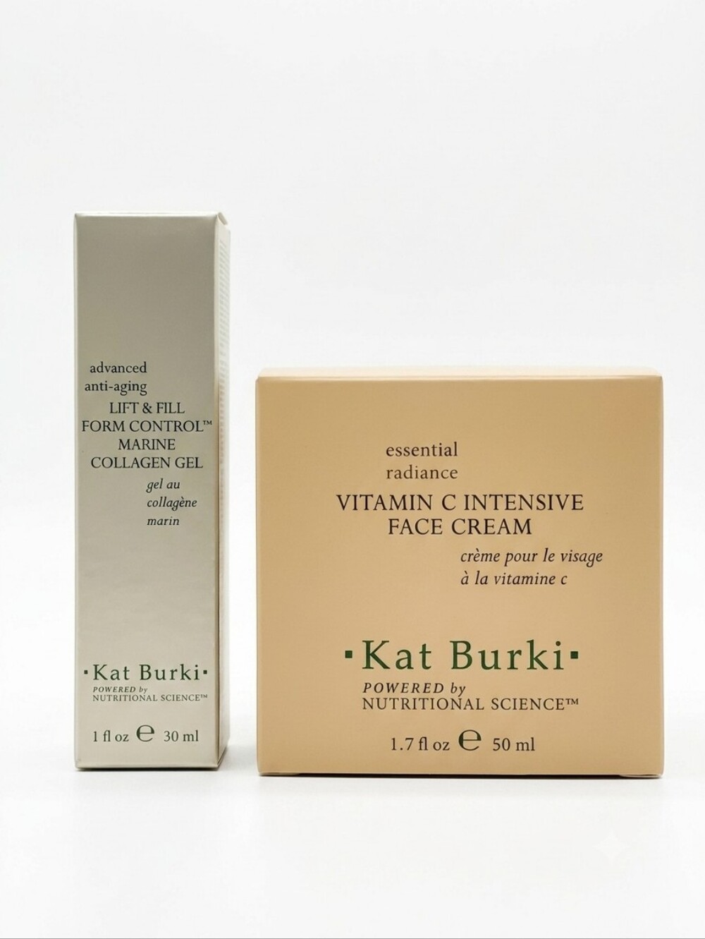 Kat Burki Skincare Duo: Vitamin C Intensive Face Cream (50ml) & Form Control